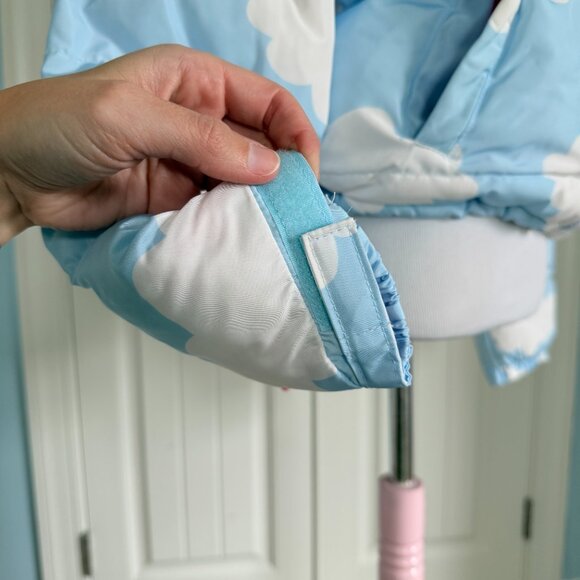 Kawaii Cloud Pastel Blue Puffer Coat - Picture 7 of 13
